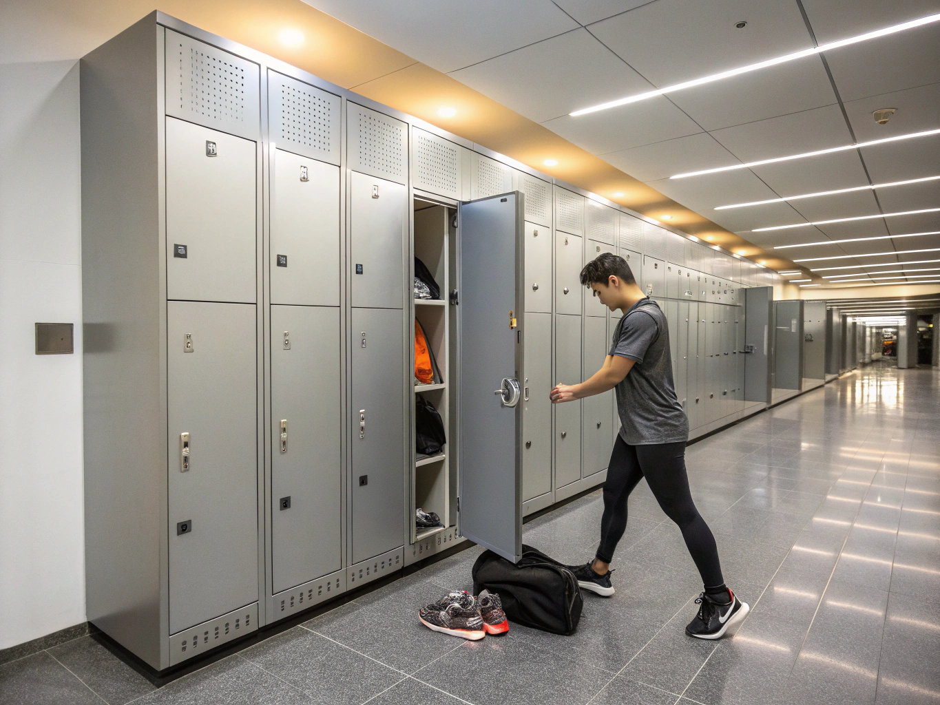 Gym changing room finishes